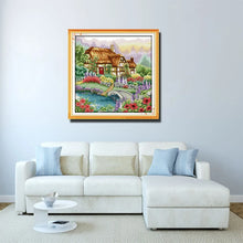 Load image into Gallery viewer, Flower Cottage Villa DIY Handmade Needlework - AIMDIY