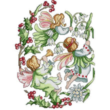 Load image into Gallery viewer, 12 Flowers Fairy Series DIY Needle Thread Embroidery Kit - AIMDIY