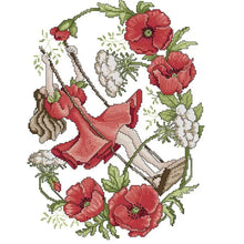 Load image into Gallery viewer, 12 Flowers Fairy Series DIY Needle Thread Embroidery Kit - AIMDIY