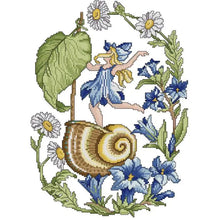 Load image into Gallery viewer, 12 Flowers Fairy Series DIY Needle Thread Embroidery Kit - AIMDIY