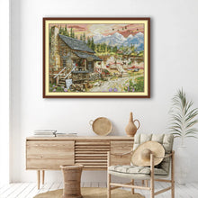 Load image into Gallery viewer, Small Rural Shop Cross Stitch Kit – Joy Sunday Counted/Printed Aida Embroidery Set for DIY Wall Art & Gifts