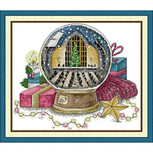 Load image into Gallery viewer, Magic Crystal Ball Cross Stitch Kit - Mystical Stamped Aida Embroidery Set | Joy Sunday