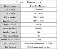 Load image into Gallery viewer, Afternoon Tea Cross Stitch Kit – Joy Sunday Style Printed 14CT/16CT Aida Fabric with DMC Threads