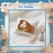 Load image into Gallery viewer, Hamster 1 Cross Stitch Pin Cushion Kit – DIY Embroidery with PP Cotton Filling | Cute Animal Craft Kit - AIMDIY