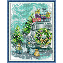 Load image into Gallery viewer, Joy Sunday Christmas Style Cross Stitch Kit – 11CT/14CT/16CT HD Pattern DIY Embroidery for Home Decor