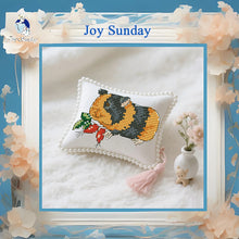 Load image into Gallery viewer, Joy Sunday Cross Stitch Pin Cushion Kit – DIY Embroidery with PP Cotton Filling – Hamster 2 - AIMDIY