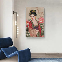 Load image into Gallery viewer, Ancient Chinese Beauty Cross Stitch Kit – Elegant DIY Embroidery for Home Decor & Gifts
