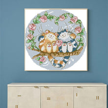 Load image into Gallery viewer, Animal Pattern Two Cats Printing - AIMDIY