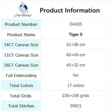 Load image into Gallery viewer, Animal Patterns Winter White Tiger - AIMDIY