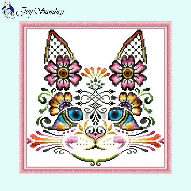 Art Cat Patterns Cross Stitch Joy Sunday AIMDIY