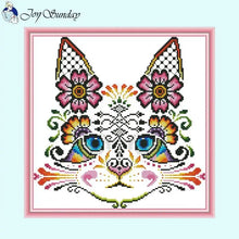Load image into Gallery viewer, Art Cat Patterns Cross Stitch Joy Sunday - AIMDIY
