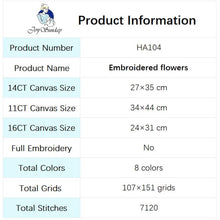 Load image into Gallery viewer, Art Flower Patterns Cross Stitch Kits - AIMDIY