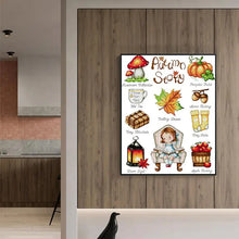 Load image into Gallery viewer, Autumn Story Cartoon Pattern - Stamped Cross Stitch Kit - AIMDIY