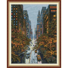 Load image into Gallery viewer, Autumn City Scenery - Joy Sunday Cross Stitch Kits - AIMDIY