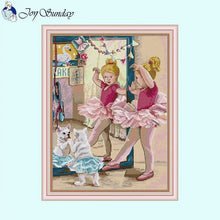 Load image into Gallery viewer, Childrens Cross Stitch Ballet Charm DIY Character Pattern - AIMDIY