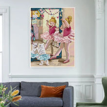 Load image into Gallery viewer, Childrens Cross Stitch Ballet Charm DIY Character Pattern - AIMDIY
