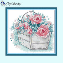 Load image into Gallery viewer, Basket of Roses Floral Pattern s Pink - AIMDIY