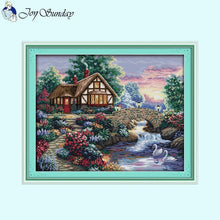 Load image into Gallery viewer, Beautiful Home Scenery Thread Kits - AIMDIY