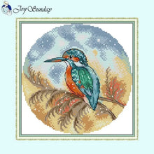 Load image into Gallery viewer, DIY Bird Series Cross Stitch Kit - Stamped Canvas 11ct, 14ct, 16ct for Handmade Embroidery Gifts
