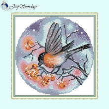 Load image into Gallery viewer, DIY Bird Series Cross Stitch Kit - Stamped Canvas 11ct, 14ct, 16ct for Handmade Embroidery Gifts