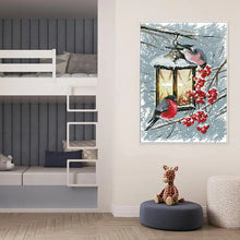 Load image into Gallery viewer, Bird on Horse Lamp Animal Pattern Cross Stitch - AIMDIY