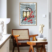 Load image into Gallery viewer, Bird on Horse Lamp Animal Pattern Cross Stitch - AIMDIY
