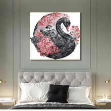 Load image into Gallery viewer, Counted Cross Stitch Kits Black Swan Animal Pattern - AIMDIY
