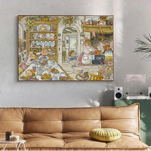 Load image into Gallery viewer, DIY Kids Handmade Cross Stitch Embroidery Bunny's Kitchen Cartoon - AIMDIY