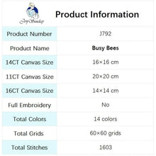 Load image into Gallery viewer, Busy Bee Joy Sunday Cartoon Cross Stitch Kit