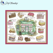 Load image into Gallery viewer, Cake Dessert Shop Painting Cross Stitch Kit 14CT Counted DIY Gifts - AIMDIY