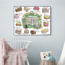 Load image into Gallery viewer, Cake Dessert Shop Painting Cross Stitch Kit 14CT Counted DIY Gifts - AIMDIY