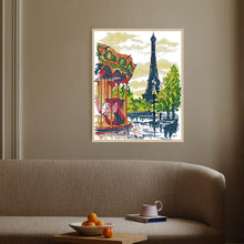 Load image into Gallery viewer, Carousel Scenic Patterns Joy Sunday Stamped Needle & Thread - AIMDIY