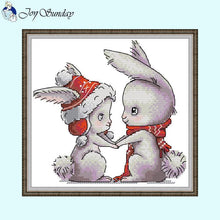Load image into Gallery viewer, Cartoon Animal Patterns Bunny Couple - AIMDIY