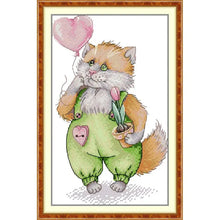 Load image into Gallery viewer, Cartoon Animals Cat Patterns Joy Sunday Cross Stitch - AIMDIY
