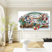 Load image into Gallery viewer, Cartoon Doll Pattern Cross Stitch Kit - AIMDIY
