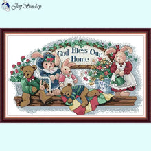 Load image into Gallery viewer, Cartoon Doll Pattern Cross Stitch Kit - AIMDIY