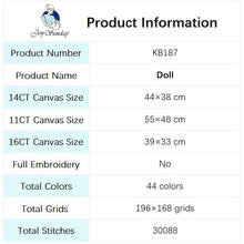 Load image into Gallery viewer, Cartoon Dolls Pattern Handmade Cross Stitch Kits - AIMDIY
