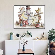 Load image into Gallery viewer, Cartoon Patterns Hippo Family Cross Stitch Kit - AIMDIY