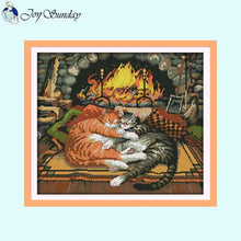 Load image into Gallery viewer, Cat Series - Animal Patterns Cross Stitch Kit - AIMDIY