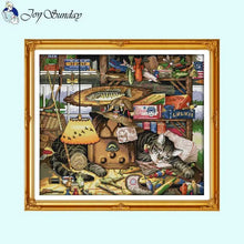 Load image into Gallery viewer, Cat Series - Animal Patterns Cross Stitch Kit - AIMDIY