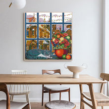 Load image into Gallery viewer, Cat's Winter Dream Cross Stitch Kit - AIMDIY