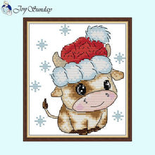 Load image into Gallery viewer, Christmas Animal Cross Stitch - AIMDIY