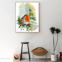 Load image into Gallery viewer, Christmas Red Bird at the Window - AIMDIY