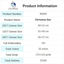 Load image into Gallery viewer, 14CT Christmas Star Cartoon Character Pattern Cross Stitch - AIMDIY