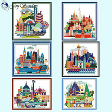 Load image into Gallery viewer, Cityscape Count Stitch - AIMDIY