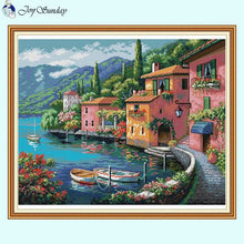 Load image into Gallery viewer, Colorful House by the Water - AIMDIY