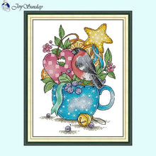 Load image into Gallery viewer, Cup of Victory Cartoon Cross Stitch - AIMDIY