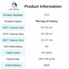Load image into Gallery viewer, Cup of Victory Cartoon Cross Stitch - AIMDIY