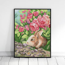 Load image into Gallery viewer, Cute Animal Pattern Flowers and Rabbits - AIMDIY