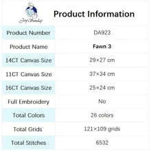 Load image into Gallery viewer, Cute Deer Cross Stitch Kit Cartoon Animal - AIMDIY